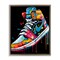 Stupell Industries Graffiti Sneaker on Black Floating Frame, design by Creative Studio